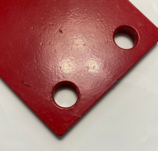NEW WARATAH FORESTRY EQUIPMENT H624 COVER PLATE F350375 RED STEEL 2 HOLE